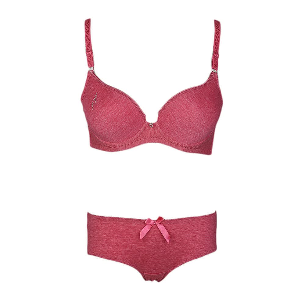 Women's Bra & Panty Set - Dark Pink, Women, Bra And Panty Sets, Chase Value, Chase Value