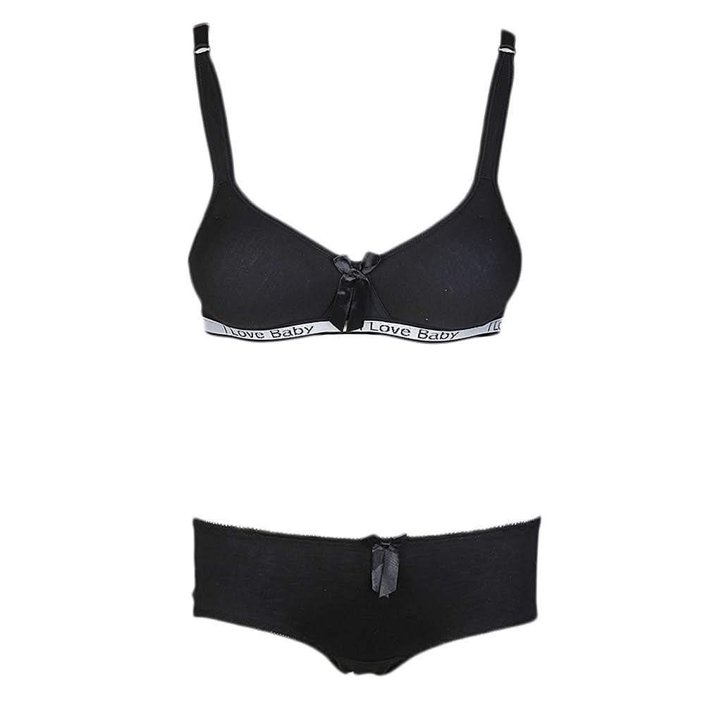 Women's Foam Bra & Panty Set - Black, Women, Bra And Panty Sets, Chase Value, Chase Value