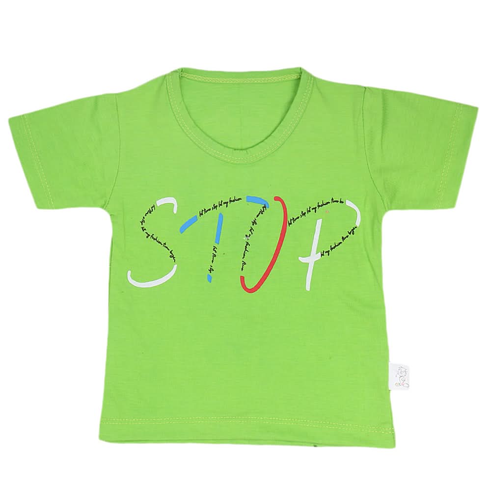 Boys Half Sleeves T-Shirt  14-24 - Green, Kids, Boys T-Shirts, Chase Value, Chase Value