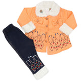 Girls Full Sleeves Pant Suit - Peach, Kids, Girls Sets And Suits, Chase Value, Chase Value