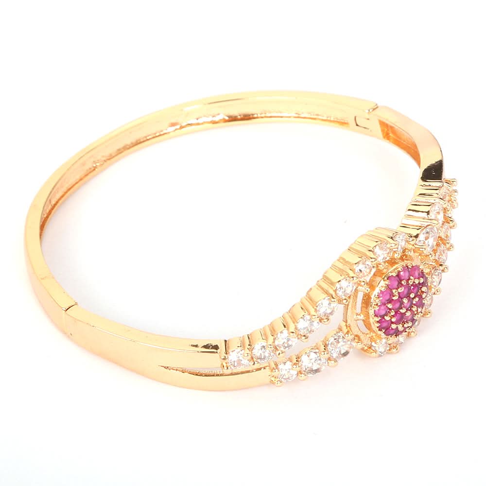 Women's-Xuping Bangles-Golden/Maroon-C, Women, Bangles & Bracelets, Chase Value, Chase Value