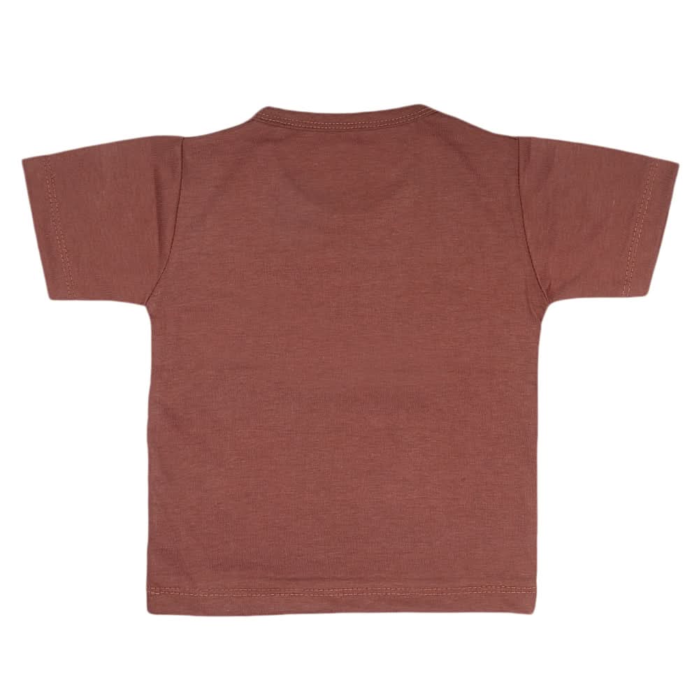 Boys Half Sleeves T-Shirt  14-24 - Brown, Kids, Boys T-Shirts, Chase Value, Chase Value