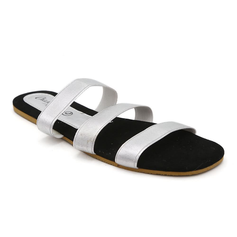 Women's Fancy Slippers R-204 - Silver, Women, Slippers, Chase Value, Chase Value
