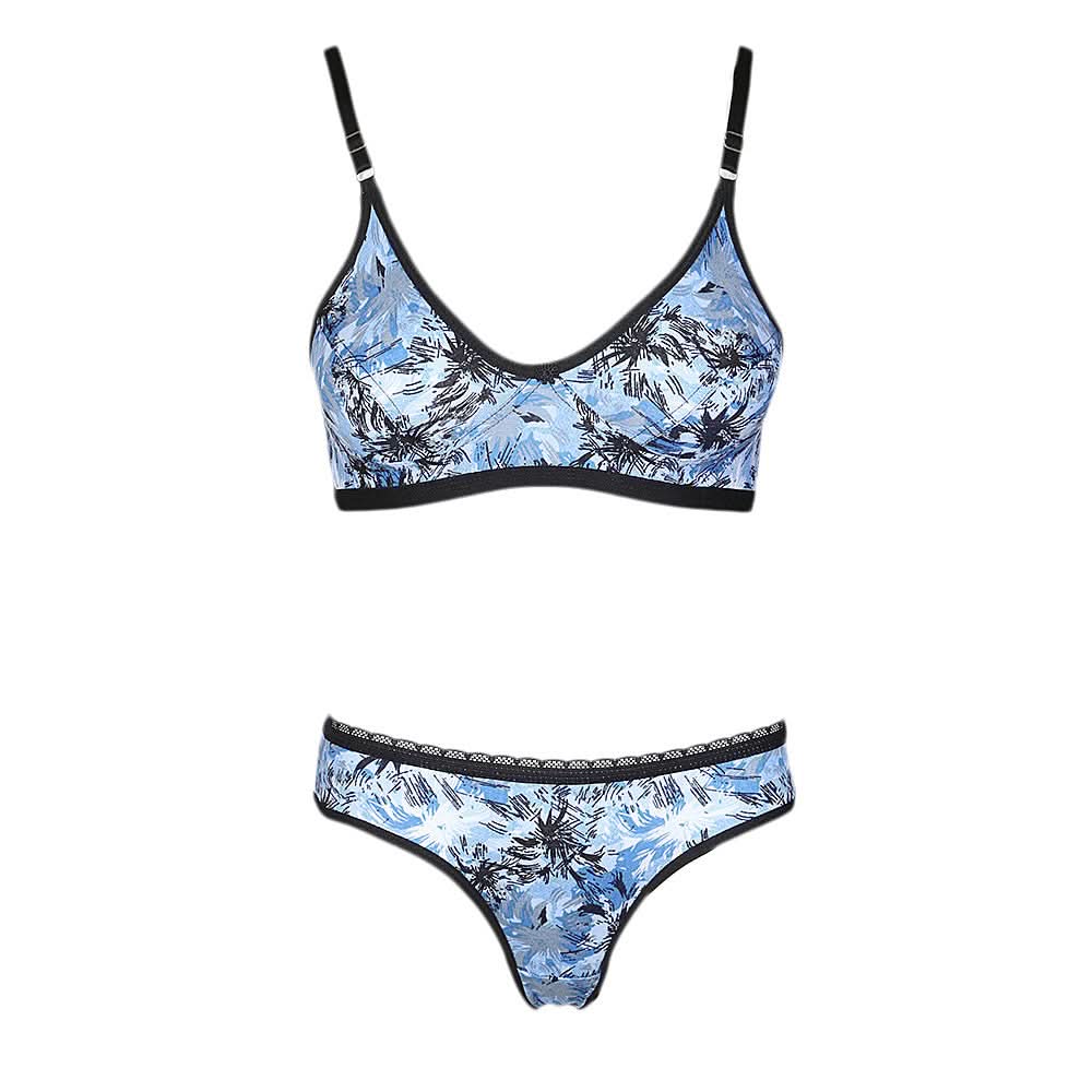Women's Bra & Panty Set - Blue, Women, Bra And Panty Sets, Chase Value, Chase Value