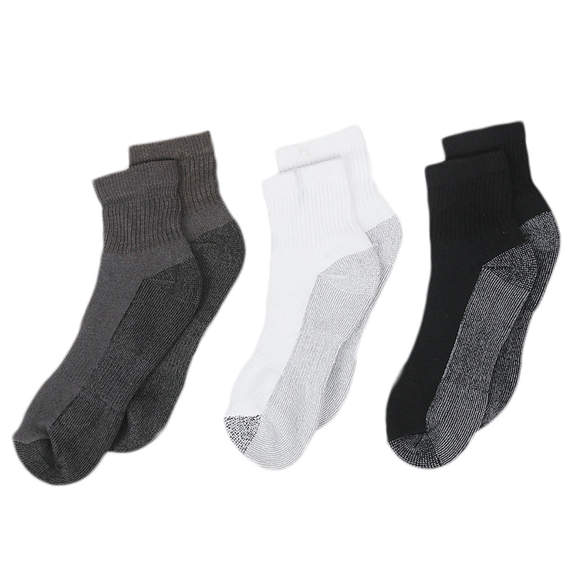 Men’s 3Pcs Sports Ankle Socks - Multi, Men, Mens Socks, Chase Value, Chase Value