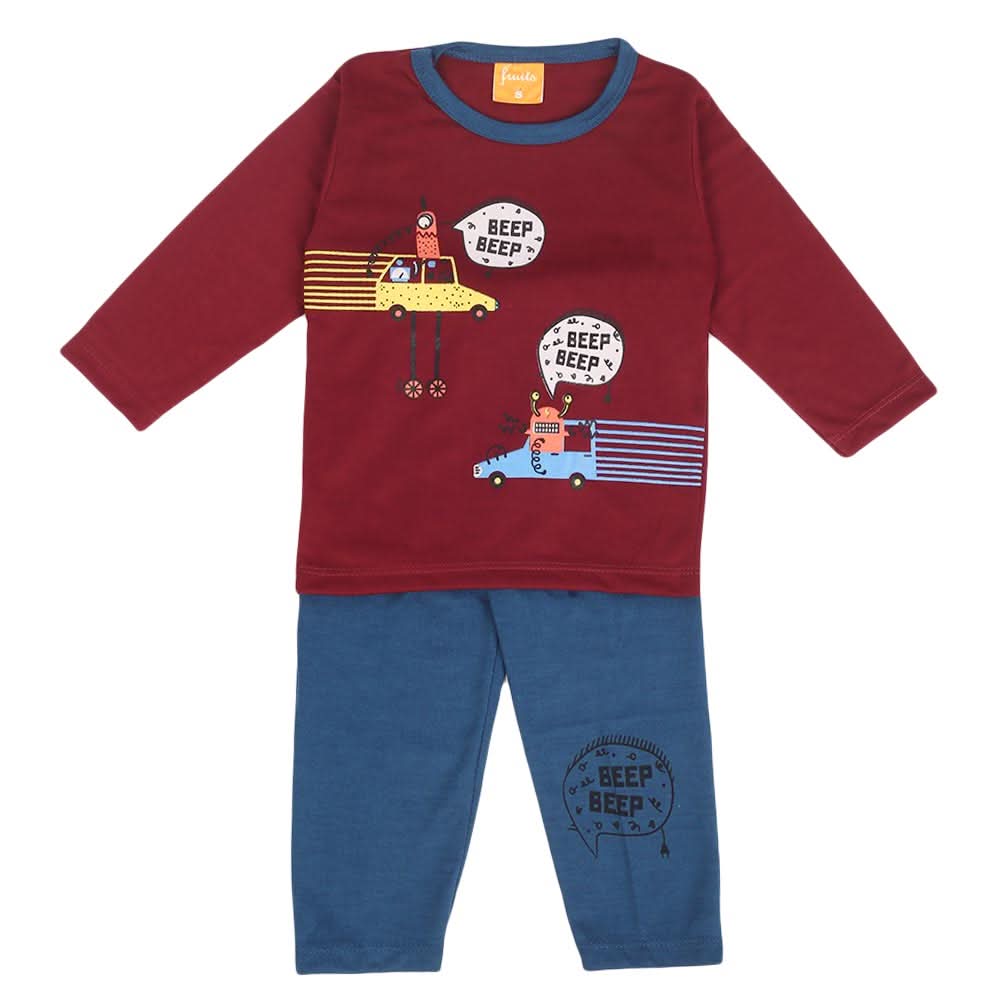 Boys Full Sleeves Suit - Maroon, Boys Sets & Suits, Chase Value, Chase Value