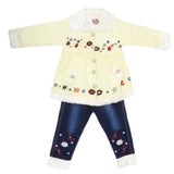Girls Full Sleeves Pant Suit - Mustard, Kids, Girls Sets And Suits, Chase Value, Chase Value