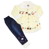 Girls Full Sleeves Pant Suit - Mustard, Kids, Girls Sets And Suits, Chase Value, Chase Value