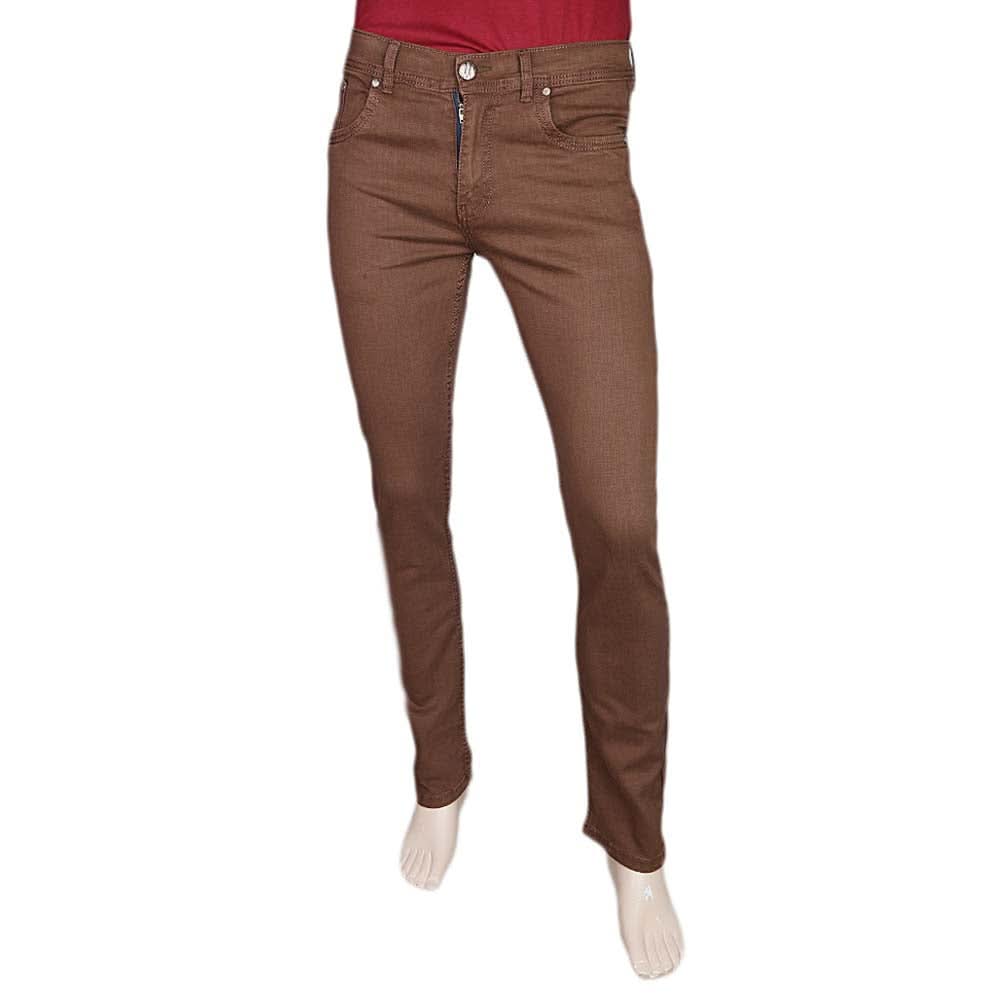 Men's Slim Fit Jeans Pant - Dark Brown, Men, Casual Pants And Jeans, Chase Value, Chase Value