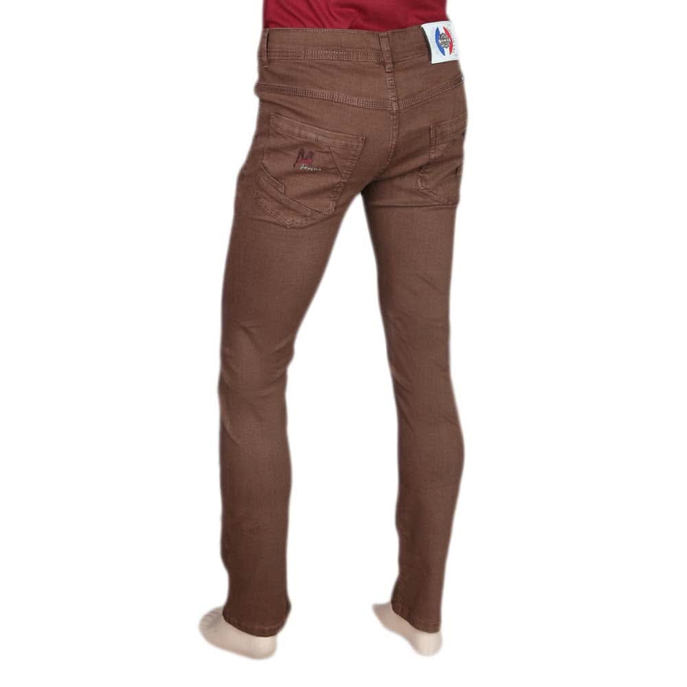 Men's Slim Fit Jeans Pant - Dark Brown, Men, Casual Pants And Jeans, Chase Value, Chase Value