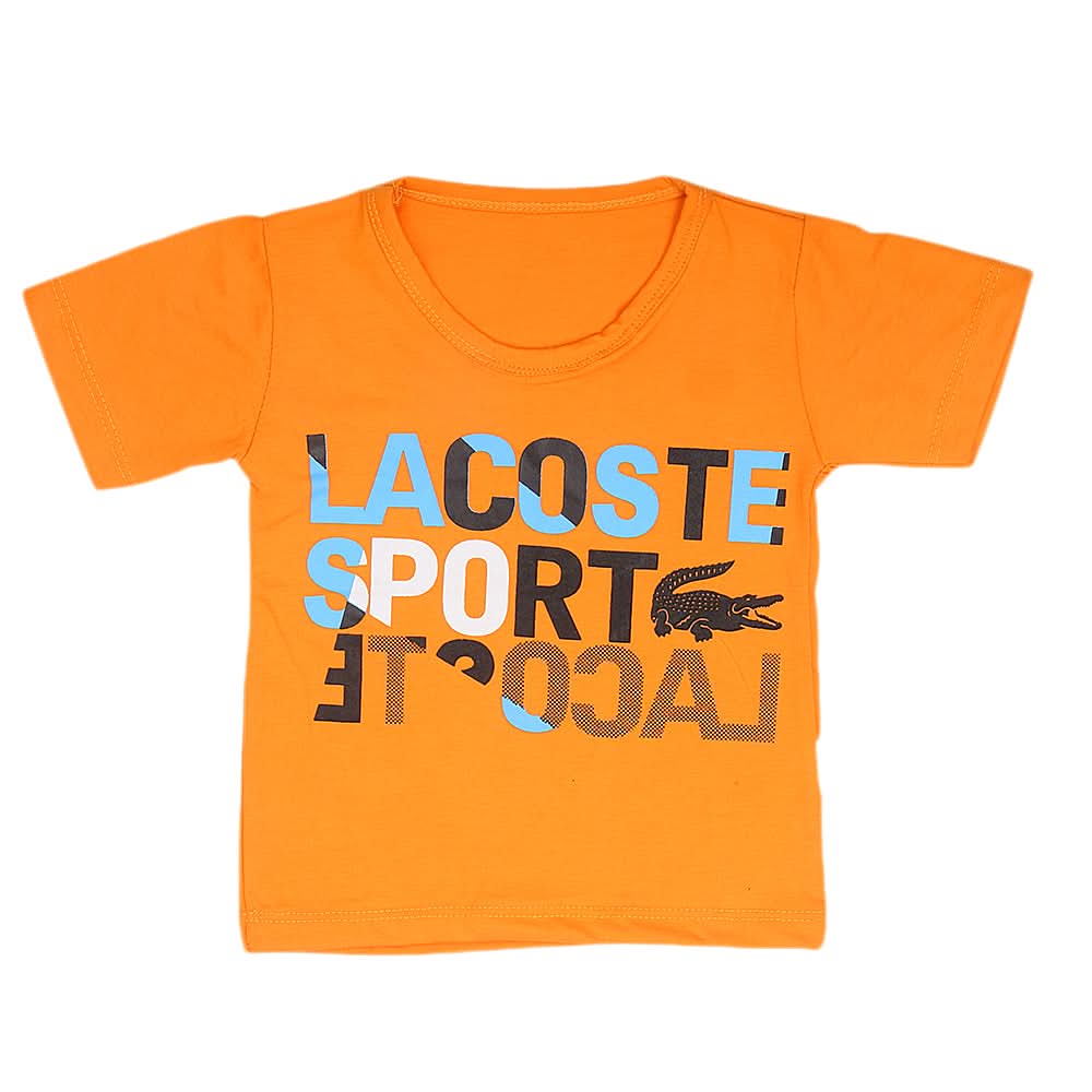 Boys Half Sleeves T-Shirt  14-24 - Orange, Kids, Boys T-Shirts, Chase Value, Chase Value