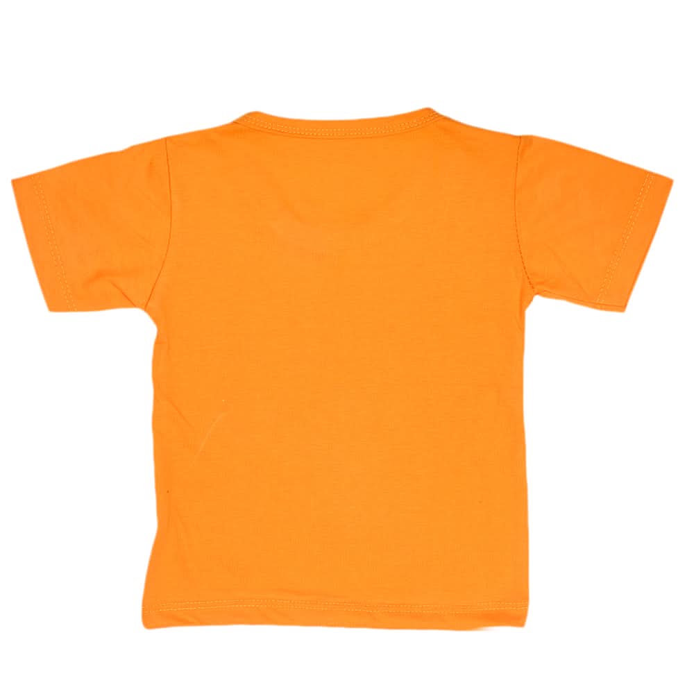 Boys Half Sleeves T-Shirt  14-24 - Orange, Kids, Boys T-Shirts, Chase Value, Chase Value