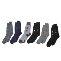 Men’s 6Pc Socks - Multi, Men, Mens Socks, Chase Value, Chase Value
