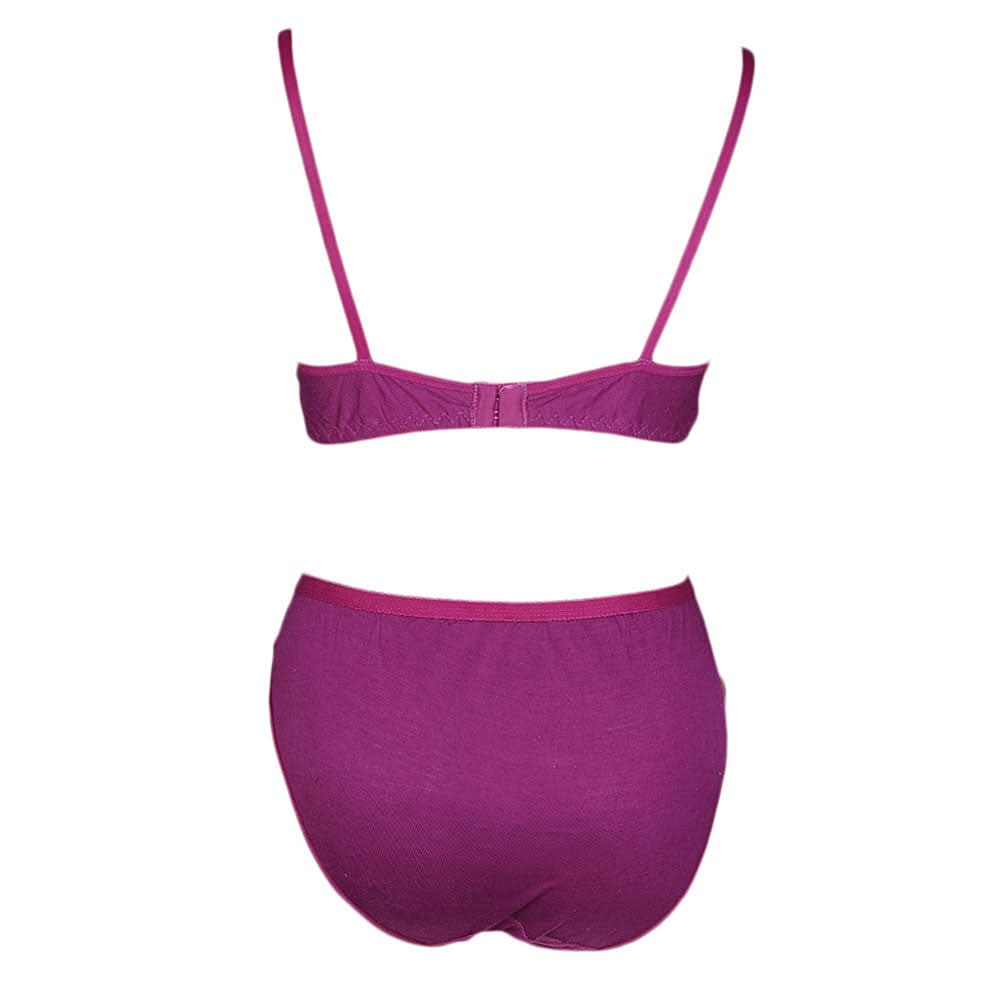 Women's Bra & Panty Set - Purple, Women, Bra And Panty Sets, Chase Value, Chase Value