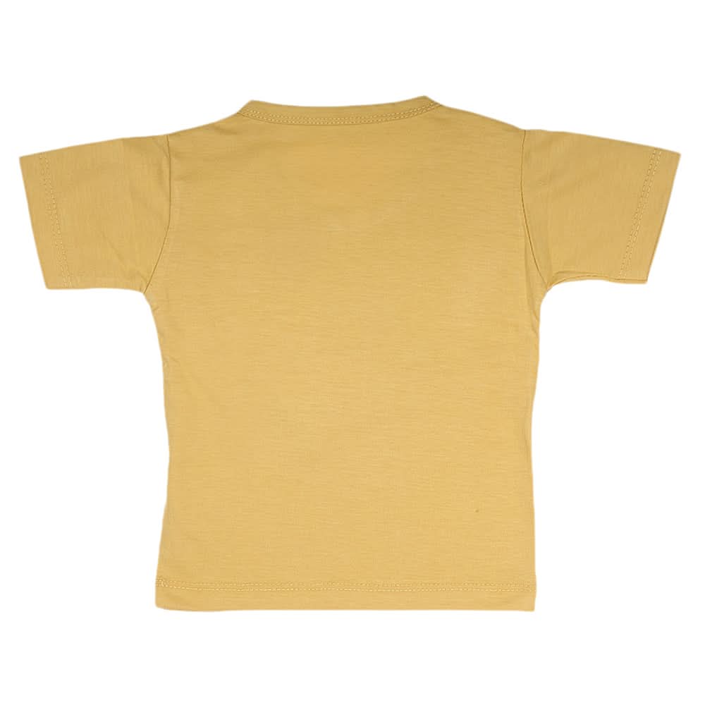 Boys Half Sleeves T-Shirt  14-24 - Mustard, Kids, Boys T-Shirts, Chase Value, Chase Value