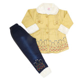 Girls Full Sleeves Pant Suit - Yellow, Kids, Girls Sets And Suits, Chase Value, Chase Value