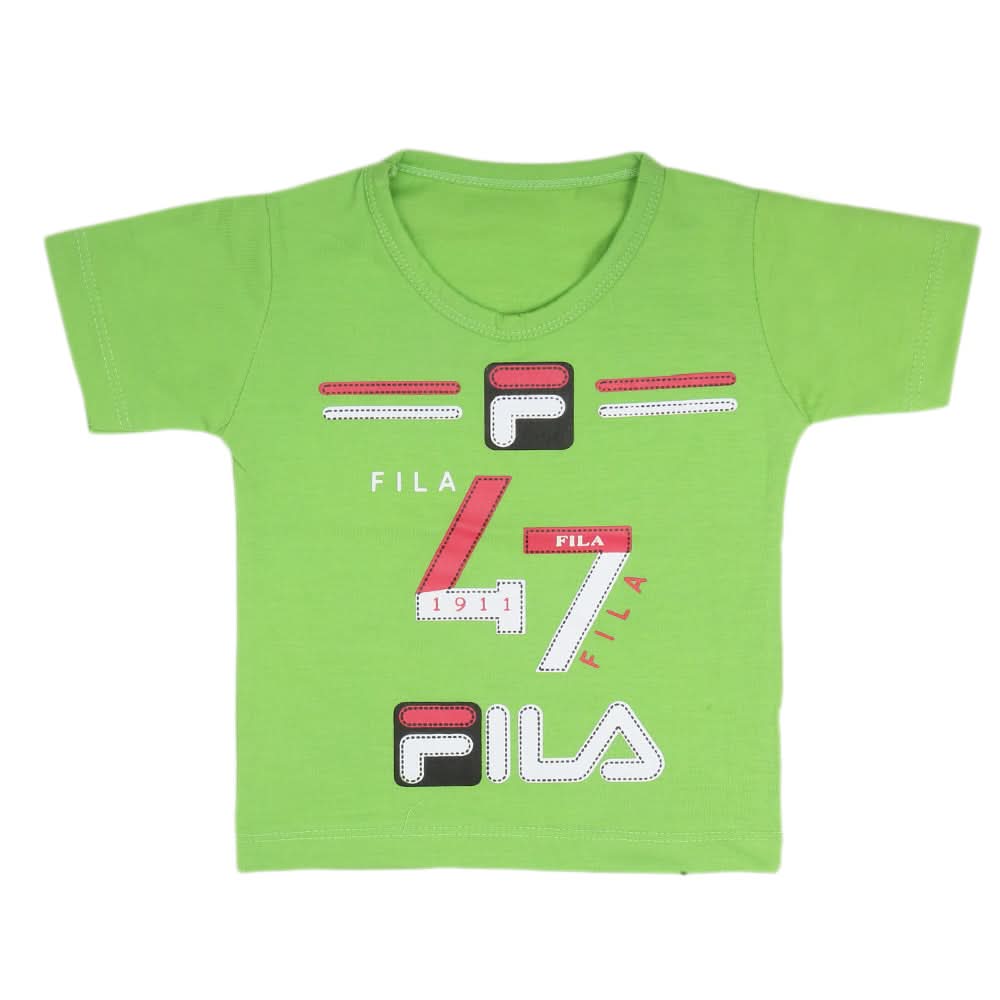 Boys Half Sleeves T-Shirt  14-24 - Green, Kids, Boys T-Shirts, Chase Value, Chase Value