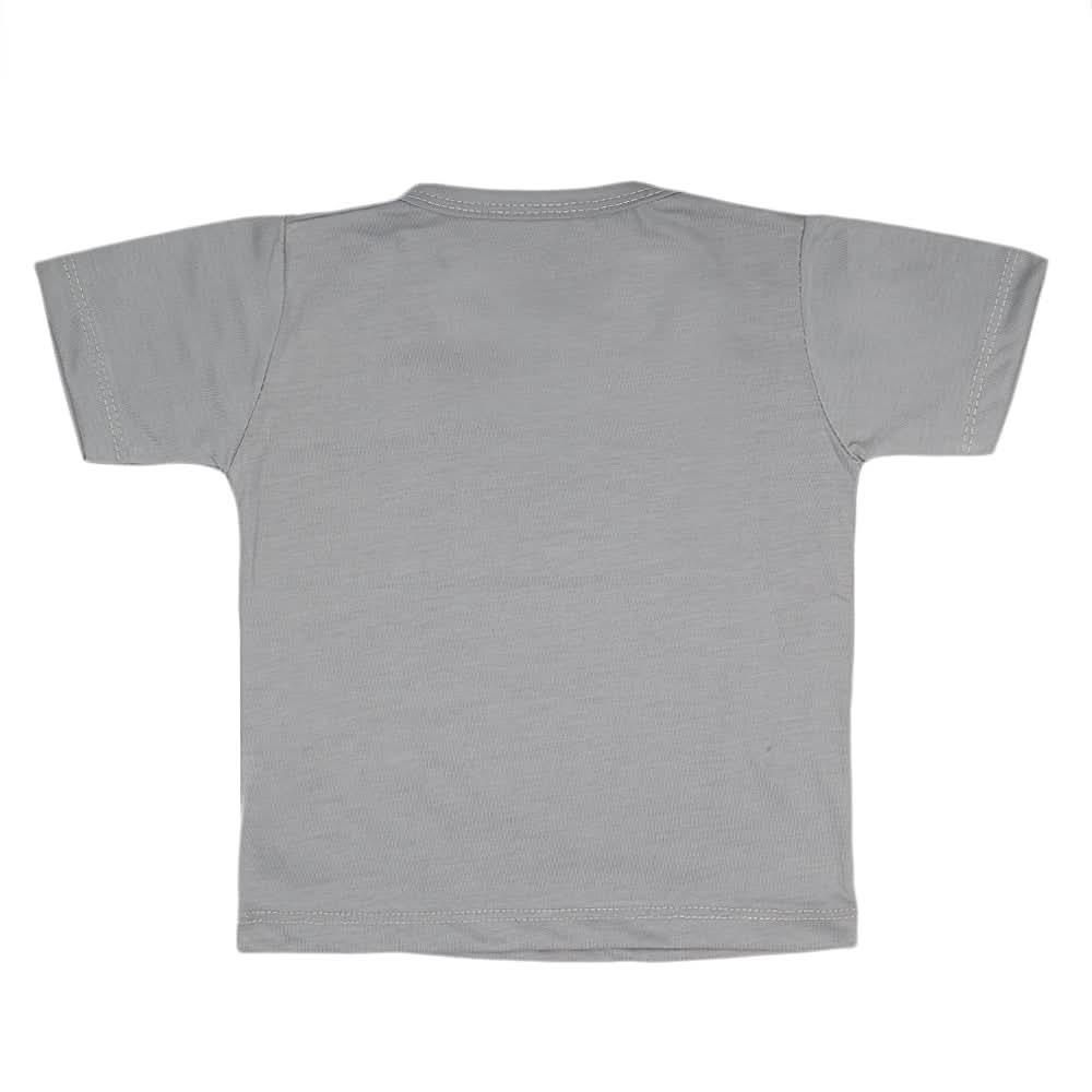 Boys Half Sleeves T-Shirt  14-24 - Light Grey, Kids, Boys T-Shirts, Chase Value, Chase Value