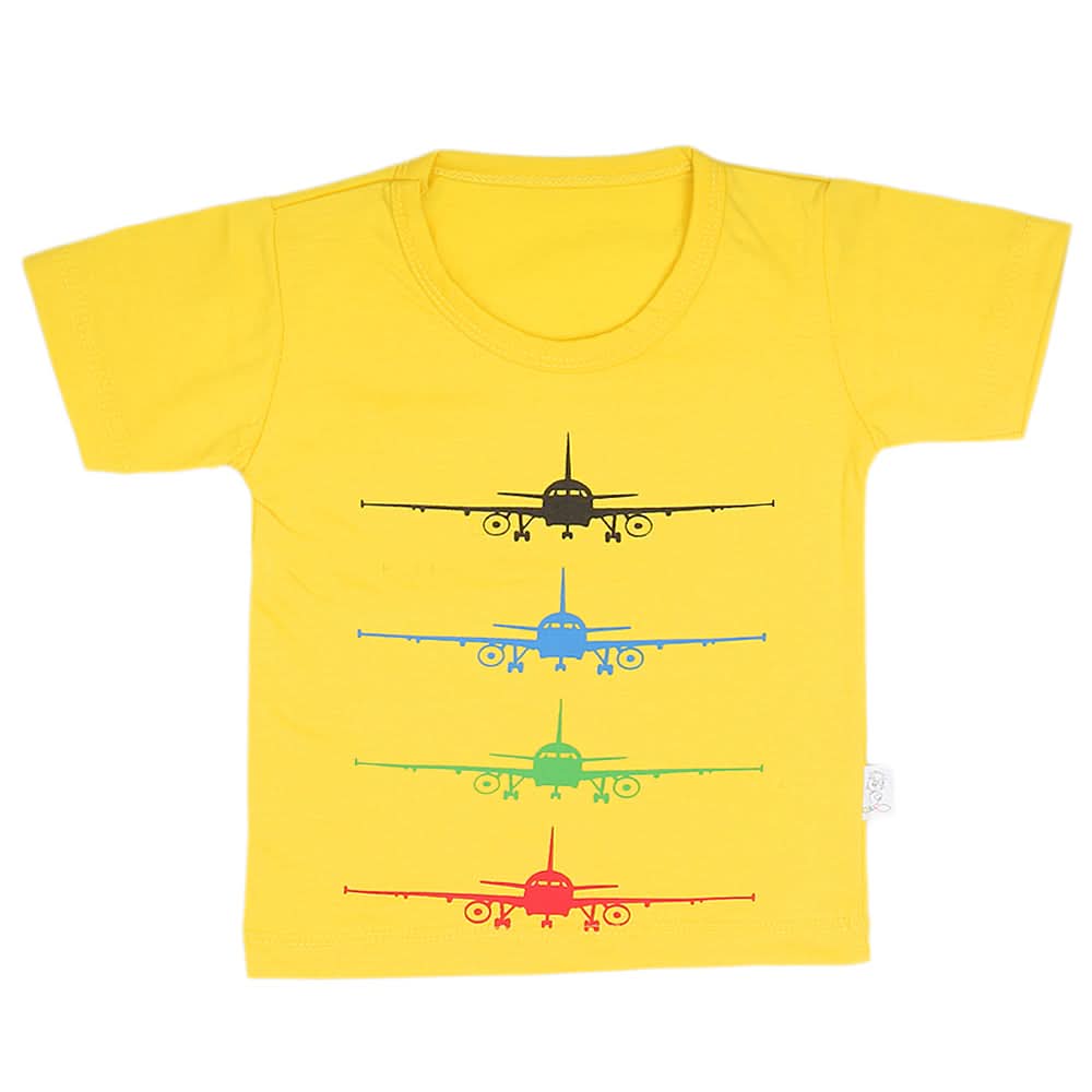 Boys Half Sleeves T-Shirt  14-24 - Orange, Kids, Boys T-Shirts, Chase Value, Chase Value