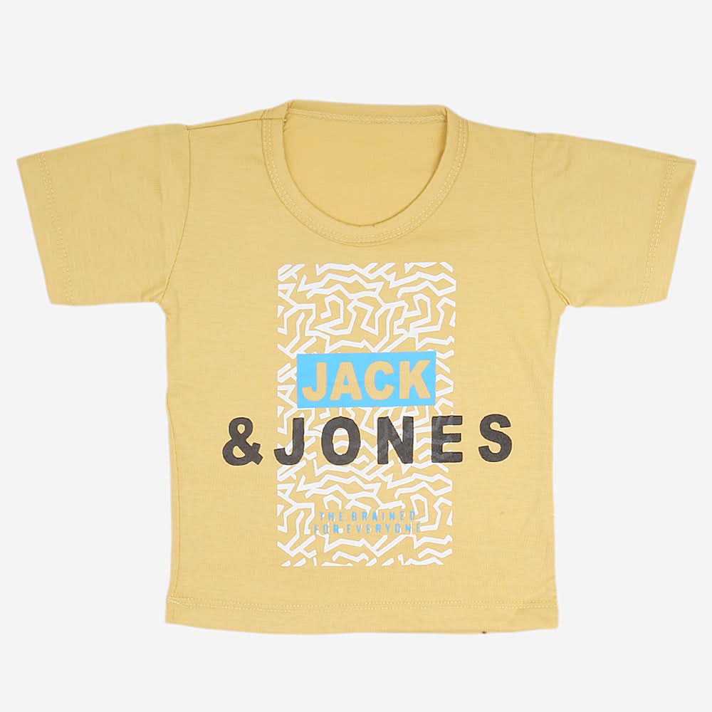 Boys Half Sleeves T-Shirt  14-24 - Mustard, Kids, Boys T-Shirts, Chase Value, Chase Value