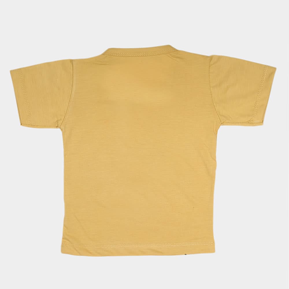 Boys Half Sleeves T-Shirt  14-24 - Mustard, Kids, Boys T-Shirts, Chase Value, Chase Value