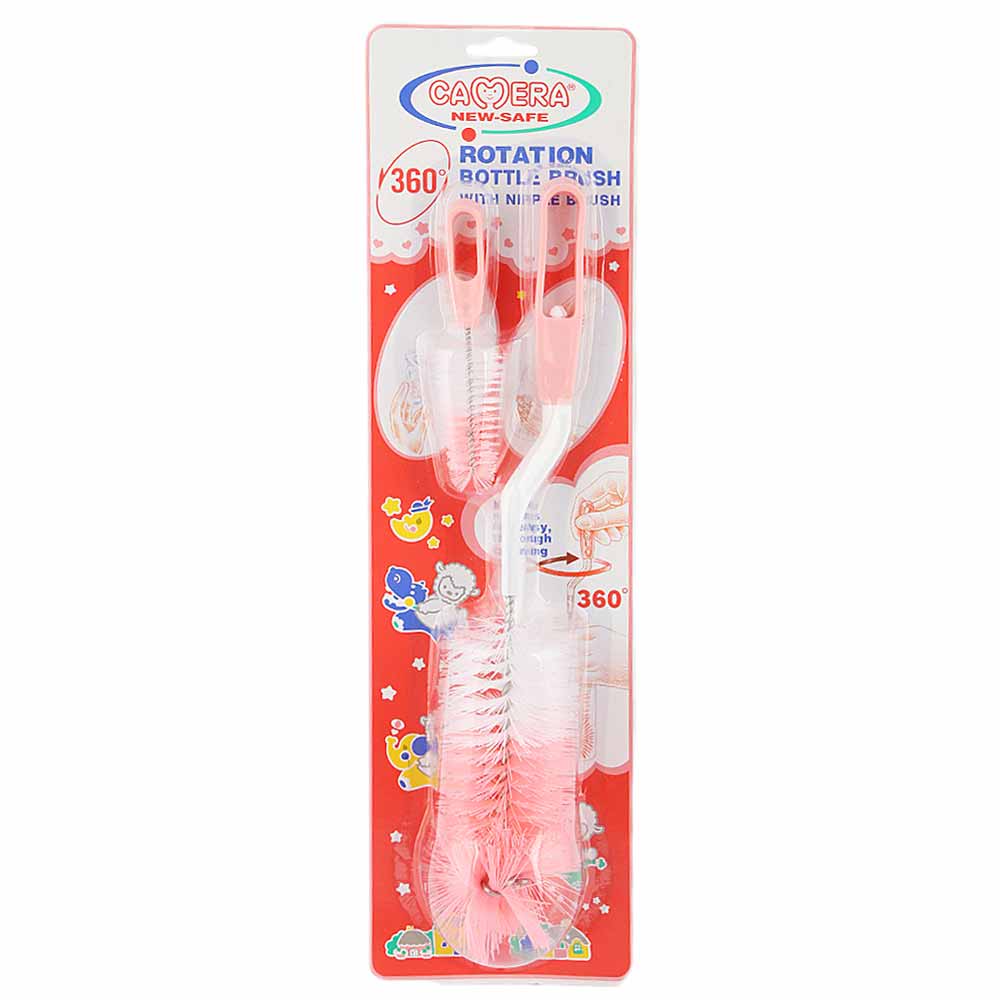 Camera Baby Feeder/Bottle Brush Set - Pink, Kids, Feeding Supplies, Chase Value, Chase Value