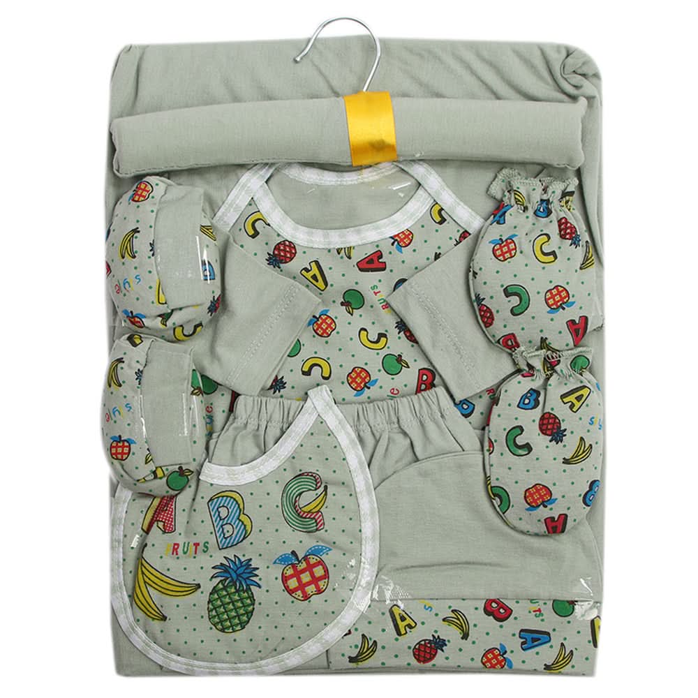 Newborn Gift Set 8Pcs - Light Green, Baby Care, Chase Value, Chase Value