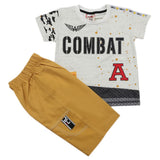 Boys Short Suit - Mustard, Kids, Boys Sets And Suits, Chase Value, Chase Value