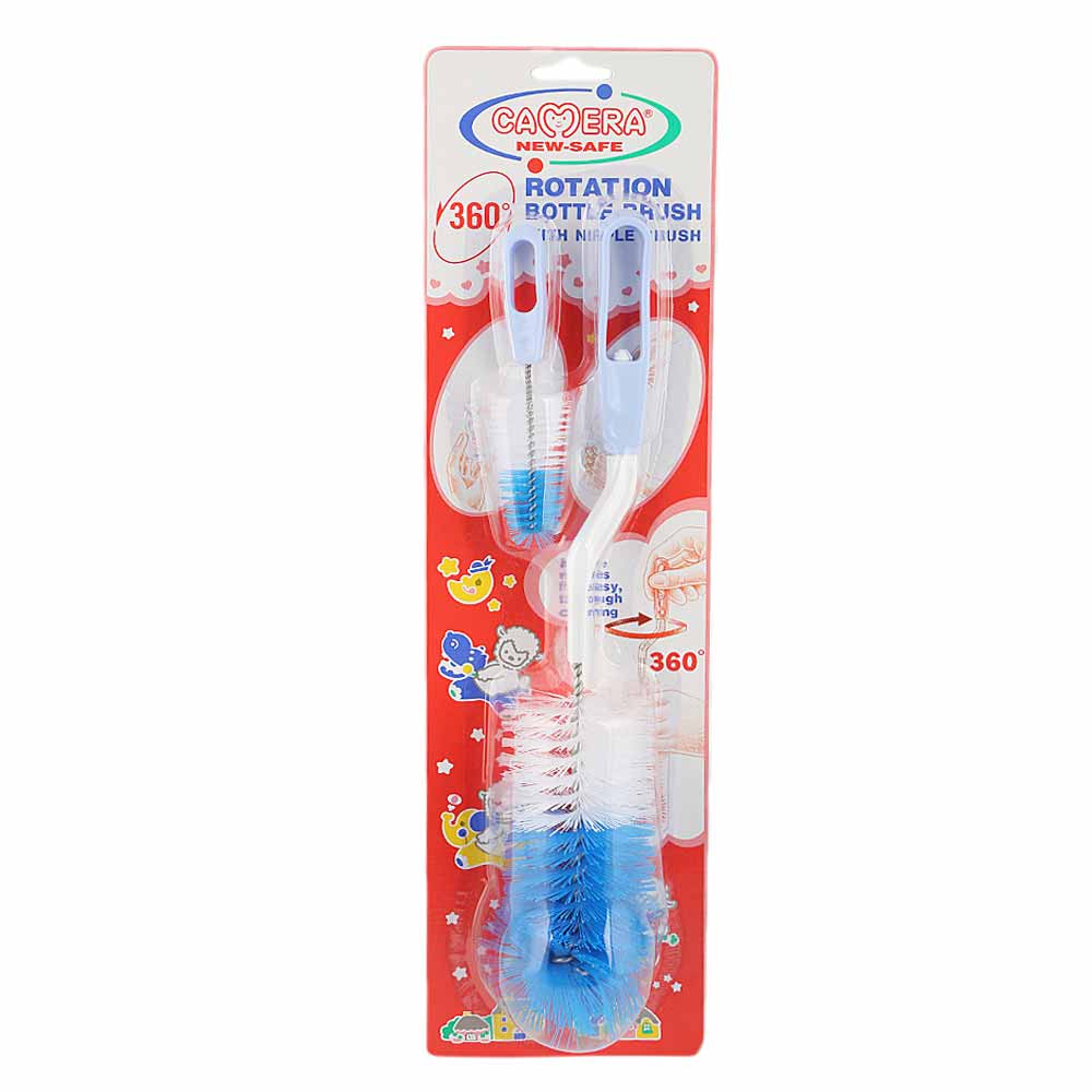 Camera Baby Feeder/Bottle Brush Set - Blue, Kids, Feeding Supplies, Chase Value, Chase Value