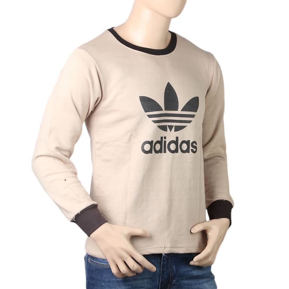 Men's Full Sleeves Printed T-Shirt - Beige, Men, T-Shirts And Polos, Chase Value, Chase Value