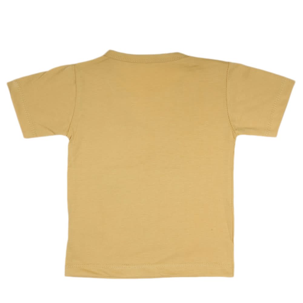 Boys Half Sleeves T-Shirt  14-24 - Mustard, Kids, Boys T-Shirts, Chase Value, Chase Value