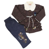 Girls Full Sleeves Pant Suit - Coffee, Kids, Girls Sets And Suits, Chase Value, Chase Value