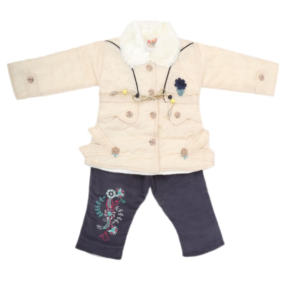 Girls Full Sleeves Pant Suit - Fawn, Kids, Girls Sets And Suits, Chase Value, Chase Value