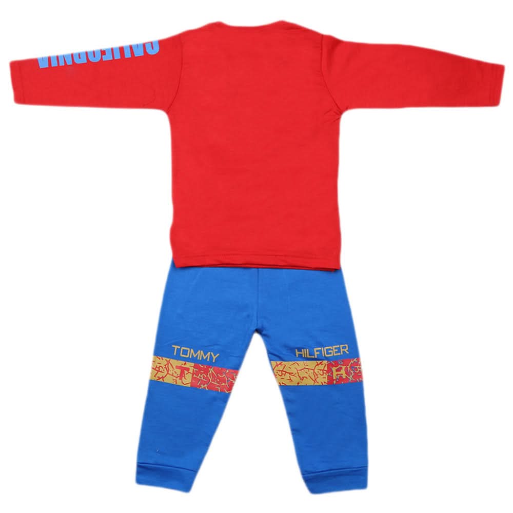 Boys Full Sleeves 2 Pcs Suit - Red, Kids, Boys Sets And Suits, Chase Value, Chase Value