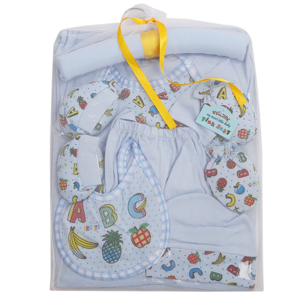 Newborn Gift Set 8Pcs - Light Blue, Baby Care, Chase Value, Chase Value