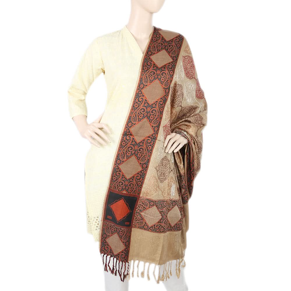 Women's Silki Jaal Shawl - Rust, Women, Shawls And Scarves, Chase Value, Chase Value