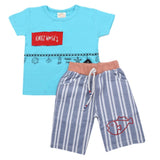 Boys Short Suit - Blue, Kids, Boys Sets And Suits, Chase Value, Chase Value
