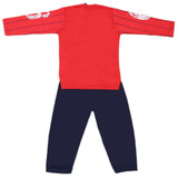 Boys Full Sleeves 2 Pcs Suit - Red, Kids, Boys Sets And Suits, Chase Value, Chase Value