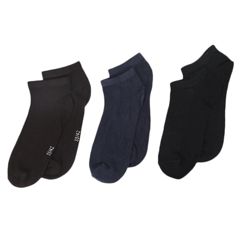 Men’s Ankle Socks 3Pcs - Multi, Men, Mens Socks, Chase Value, Chase Value
