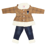 Girls Full Sleeves Pant Suit - Khaki, Kids, Girls Sets And Suits, Chase Value, Chase Value