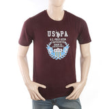 Men's Half Sleeves Printed T-Shirt - Maroon, Men, T-Shirts And Polos, Chase Value, Chase Value