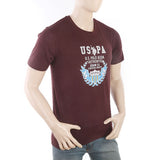 Men's Half Sleeves Printed T-Shirt - Maroon, Men, T-Shirts And Polos, Chase Value, Chase Value