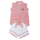 Newborn Girls Half Sleeves Skirt Suit - Peach, Kids, Newborn Girls Sets And Suits, Chase Value, Chase Value