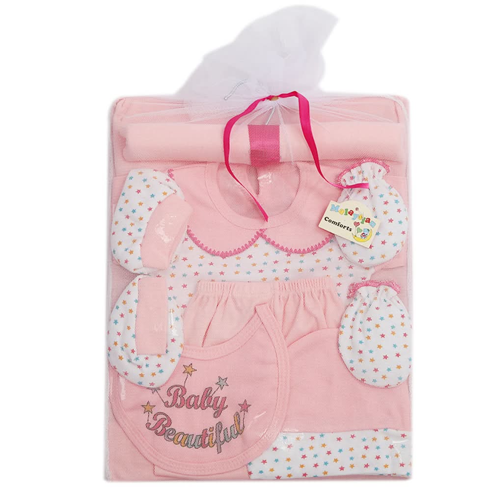 Newborn Girls Gift Set 8 Pcs - Light Pink, Baby Care, Chase Value, Chase Value