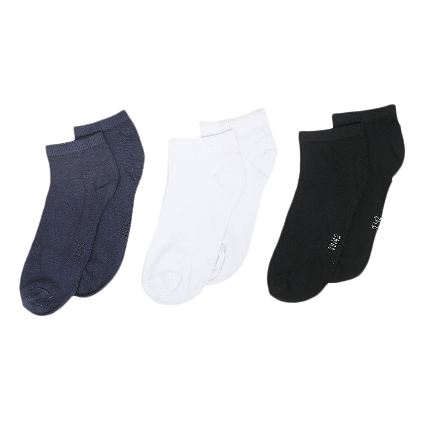 Men’s Ankle Socks 3Pcs - Multi, Men, Mens Socks, Chase Value, Chase Value