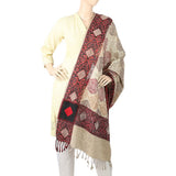 Women's Silki Jaal Shawl - Red & Black, Women, Shawls And Scarves, Chase Value, Chase Value