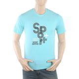 Men's Half Sleeves Printed T-Shirt - Blue, Men, T-Shirts And Polos, Chase Value, Chase Value