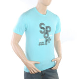 Men's Half Sleeves Printed T-Shirt - Blue, Men, T-Shirts And Polos, Chase Value, Chase Value