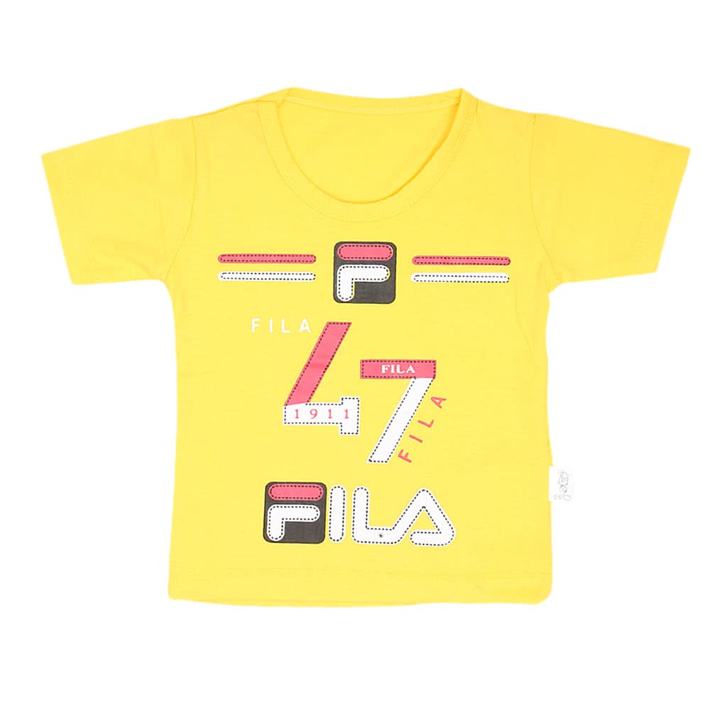 Boys Half Sleeves T-Shirt  14-24 - Yellow, Kids, Boys T-Shirts, Chase Value, Chase Value