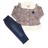 Girls Full Sleeves Pant Suit - Dark Grey, Kids, Girls Sets And Suits, Chase Value, Chase Value